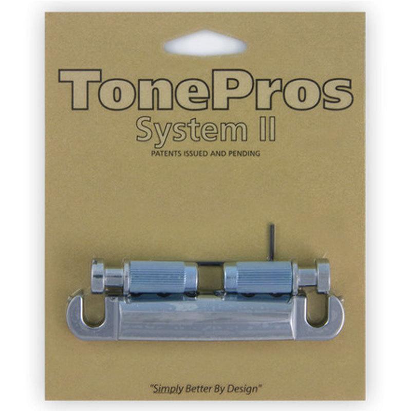 TonePros テールピース T1ZA-C クローム Metric Aluminum Tailpiece 日本製、アジア製向き