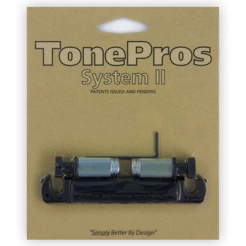 TonePros テールピース T1ZSA-B ブラック Standard Aluminum Tailpiece