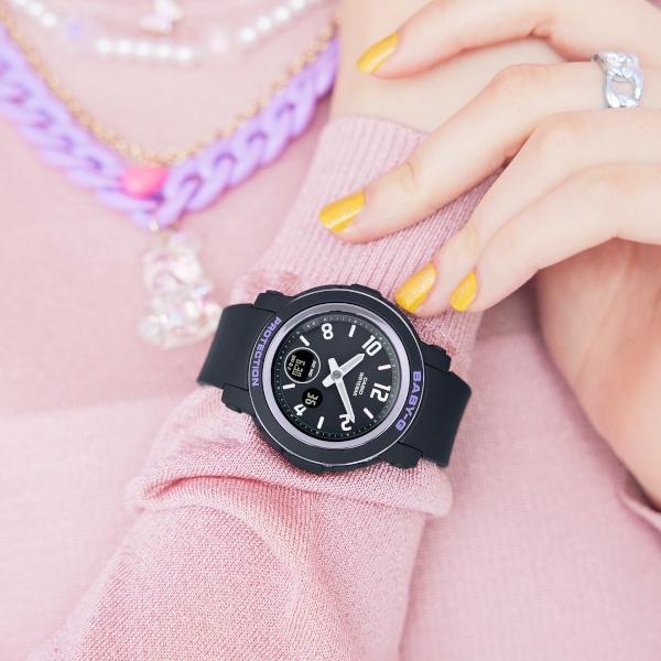 BABY-G BGA-290DR-1A アナデジ レディース 腕時計 ブラック ベビーG