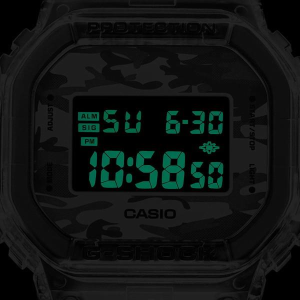 G-SHOCK DW-5600SKC-1 腕時計 メンズ デジタル カモフラ 迷彩柄 スケルトン ブラック Gショック ジーショック カシオ 逆輸入海外モデル｜g-supply｜09