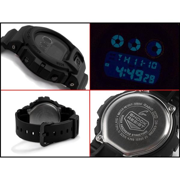 G-SHOCK Gショック ジーショック 逆輸入海外モデル CASIO デジタル 腕時計 マット オールブラック DW-6900BB-1｜g-supply｜03