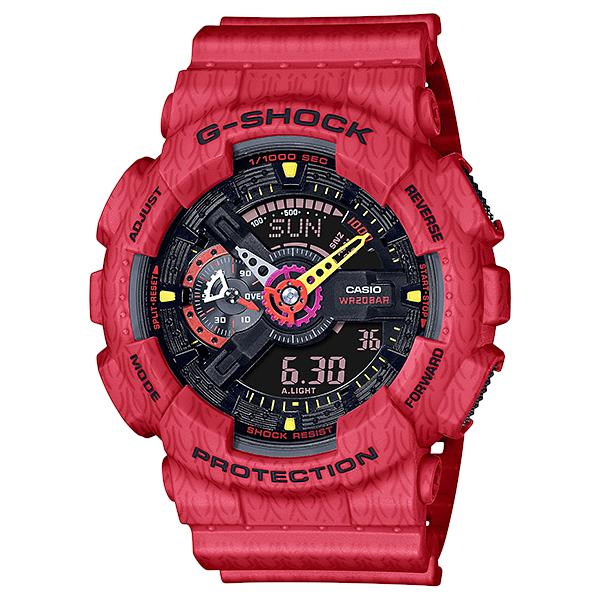 G-SHOCK GA-110SGH-4A アナデジ メンズ 腕時計 レッド 黄忠 Gショック  