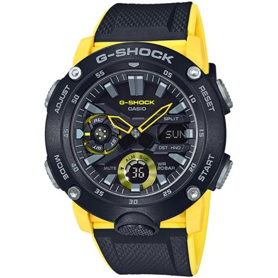 G-SHOCK Gショック ジーショック カシオ CASIO カーボンコアガード アナデジ 腕時計 ブラック イエロー GA-2000-1A9JF 国内正規モデル｜g-supply