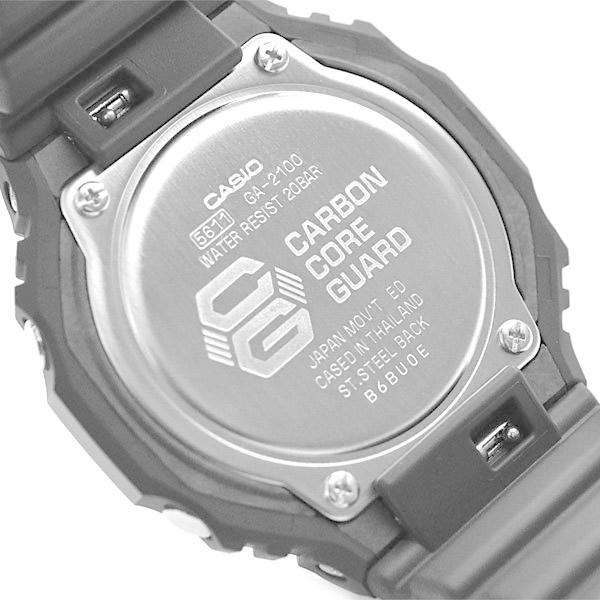 カシオーク 限定モデル G-SHOCK 逆輸入海外モデル カシオ CASIO アナデジ 腕時計 ブラック ホワイト GA-2100-1A｜g-supply｜05