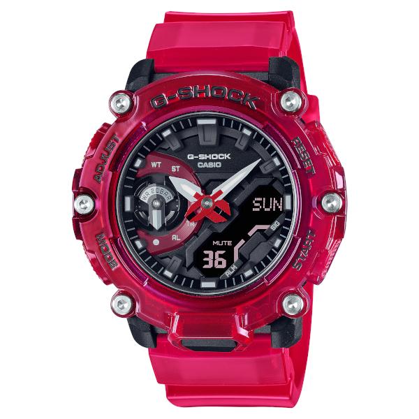 G-SHOCK GA-2200SKL-4AJF アナデジ メンズ 腕時計 レッド スケルトン Gショック ジーショック 国内正規品｜g-supply｜02