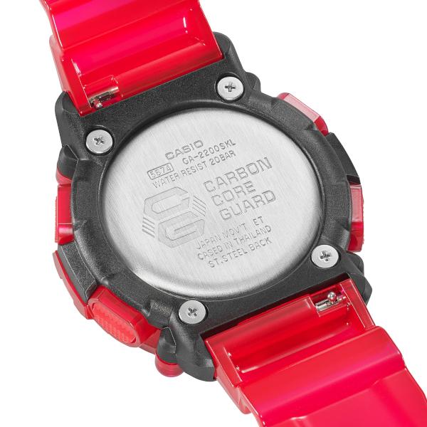 G-SHOCK GA-2200SKL-4AJF アナデジ メンズ 腕時計 レッド スケルトン Gショック ジーショック 国内正規品｜g-supply｜06