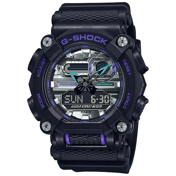 G-SHOCK GA-900AS-1A アナデジ メンズ 腕時計 ブラック パープル G