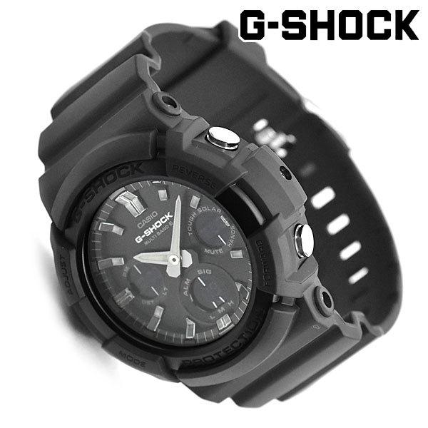 G-SHOCK Gショック ジーショック 電波ソーラー カシオ CASIO アナデジ 腕時計 オールブラック GAW-100B-1｜g-supply｜02