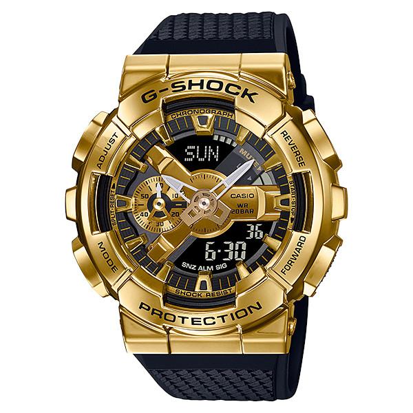 正規逆輸入品 G-SHOCK ー品販売 GM-110G-1A9JF Metal Covered アナデジ メンズ ゴールド 国内正規モデル カシオ ブラック CASIO 腕時計