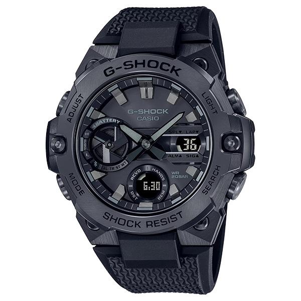 G-SHOCK GST-B400BB-1AJF G-STEEL 腕時計 メンズ ソーラー スマホ連動 アナログ デジタル オールブラック Gショック ジーショック カシオ 国内正規品｜g-supply｜02