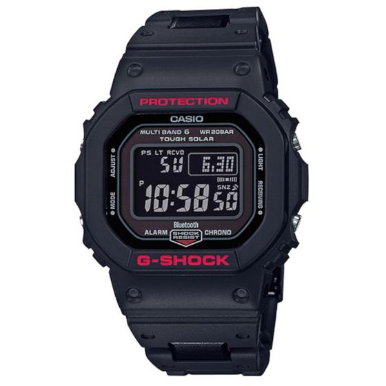 G-SHOCK Gショック ジーショック カシオ CASIO モバイルリンク 電波 ソーラー デジタル 腕時計 ブラック レッド GW-B5600HR-1JF 国内正規モデル｜g-supply