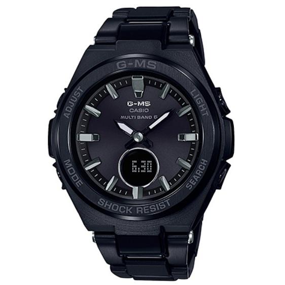 いラインアップ カシオ ジーミズ G-MS ベビージー ベビーG BABY-G CASIO 国内正規モデル MSG-W200CG-1AJF ブラック 電波 腕時計 アナデジ 腕時計