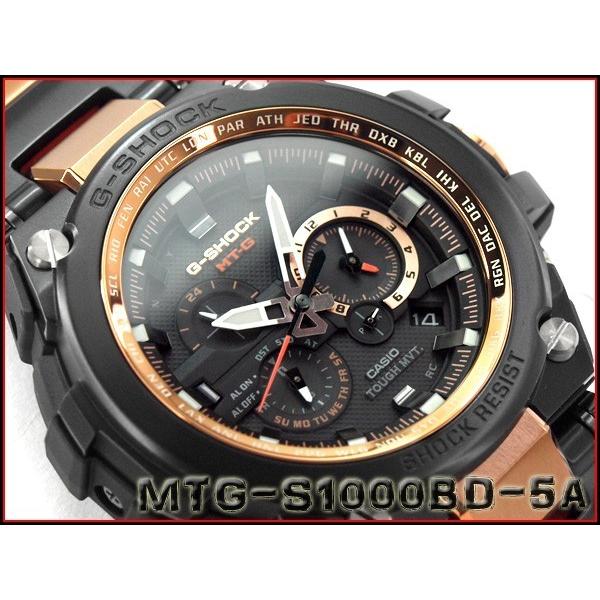 G-SHOCK Gショック ジーショック g-shock gショック CASIO カシオ 電波 ソーラー 電波時計 メンズ アナログ ブラック×ローズゴールド オレンジ MTG-S1000BD-5A