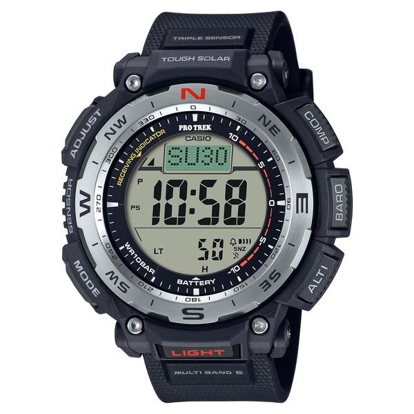 【美品】カシオ プロトレック PRW-3400Y-1JF 電波ソーラー 箱付 PRO TREK PRW-3400-1JF 電波ソーラー トリプルセンサー搭載 デジタル