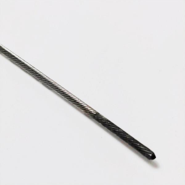 ○ アクセルスロットルワイヤー 約1570mm タイコ型 スロットル側 ツバ