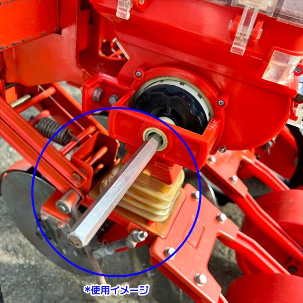 ○施肥播種機 パーツ ステンレス製六角軸シャフト □2000mm □新品
