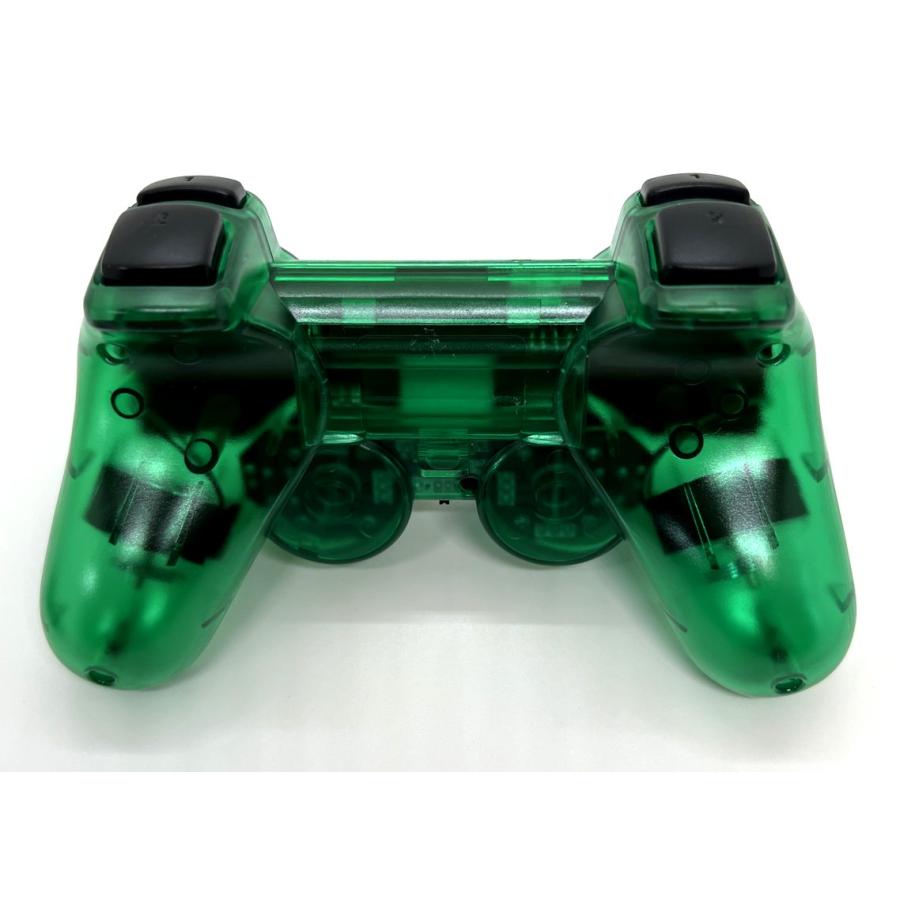 PS2 ワイヤレスコントローラー(クリアグリーン) : ジーテイクドット