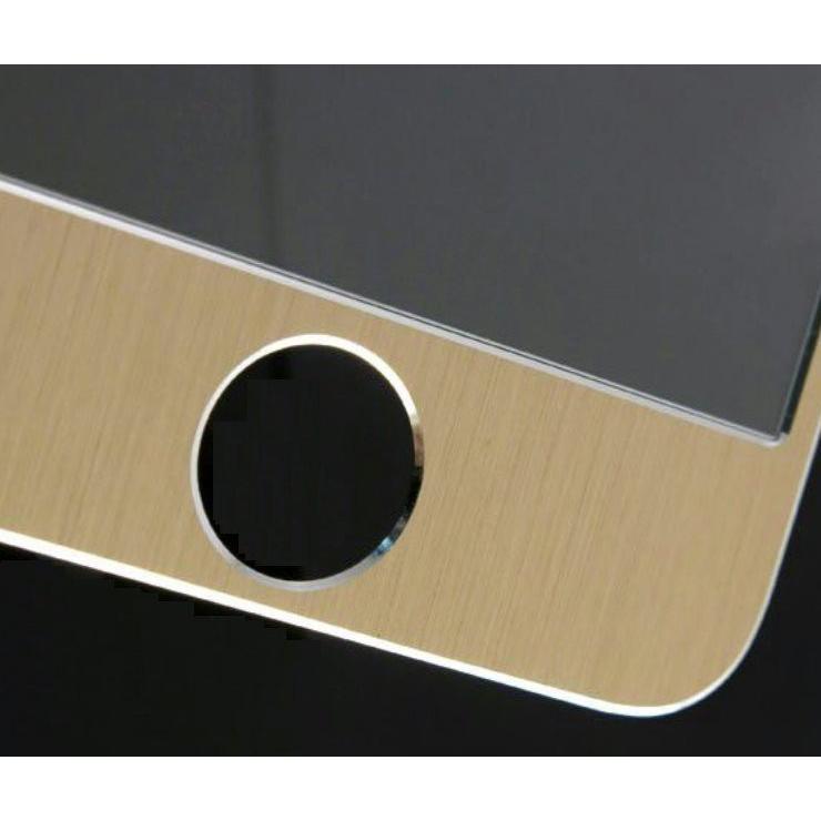 iPhone6/6s/7 合金フレームガラスフィルム(ゴールド) : ジーテイク 