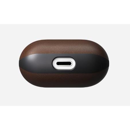 NOMAD社製 AirPods 用 レザーケース(ブラウン) : ジーテイクドットコム
