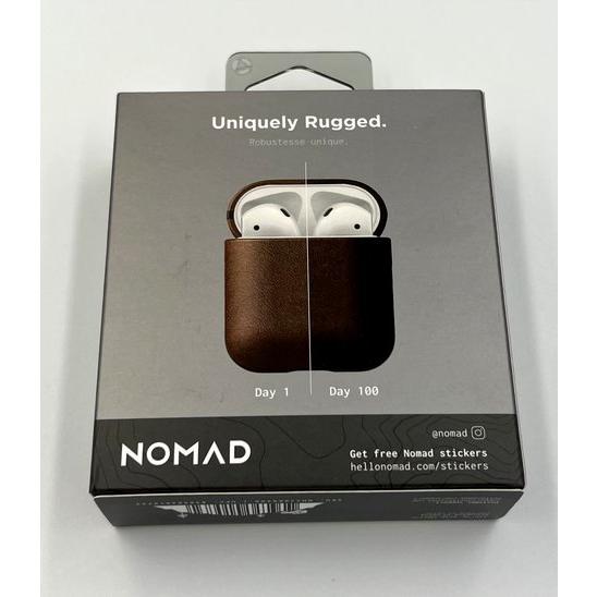 NOMAD社製 AirPods 用 レザーケース(ブラウン) : ジーテイクドットコム