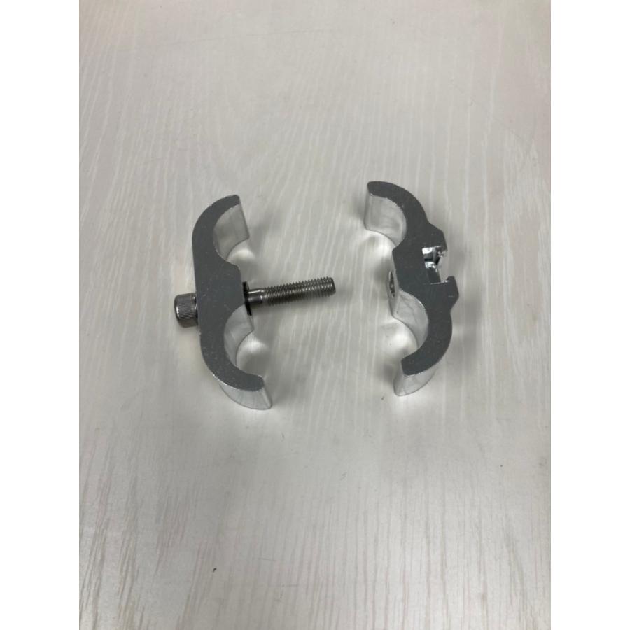 アルミトラス【業界最安値】設計無料 クランプ式金具　４個１セット　silver |  | 03