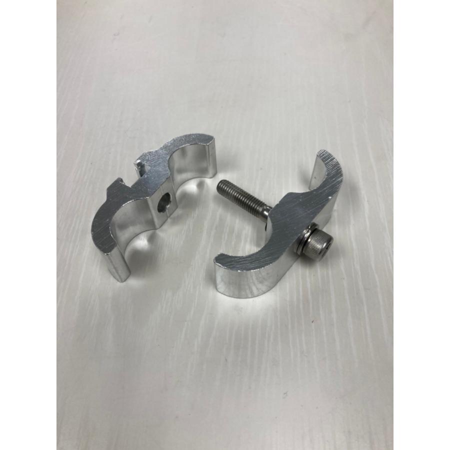 アルミトラス【業界最安値】設計無料 クランプ式金具　４個１セット　silver |  | 04