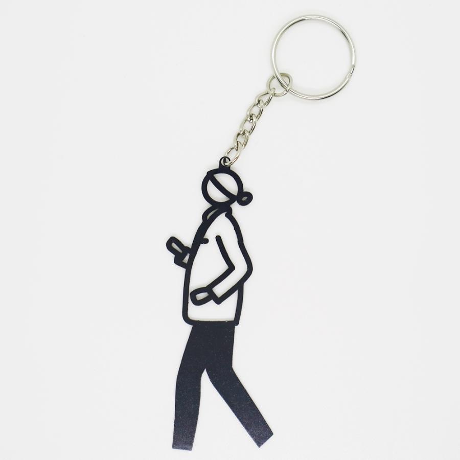 ジュリアン・オピー】Julian Opie PAUL Keyrings - 全6色 メタル