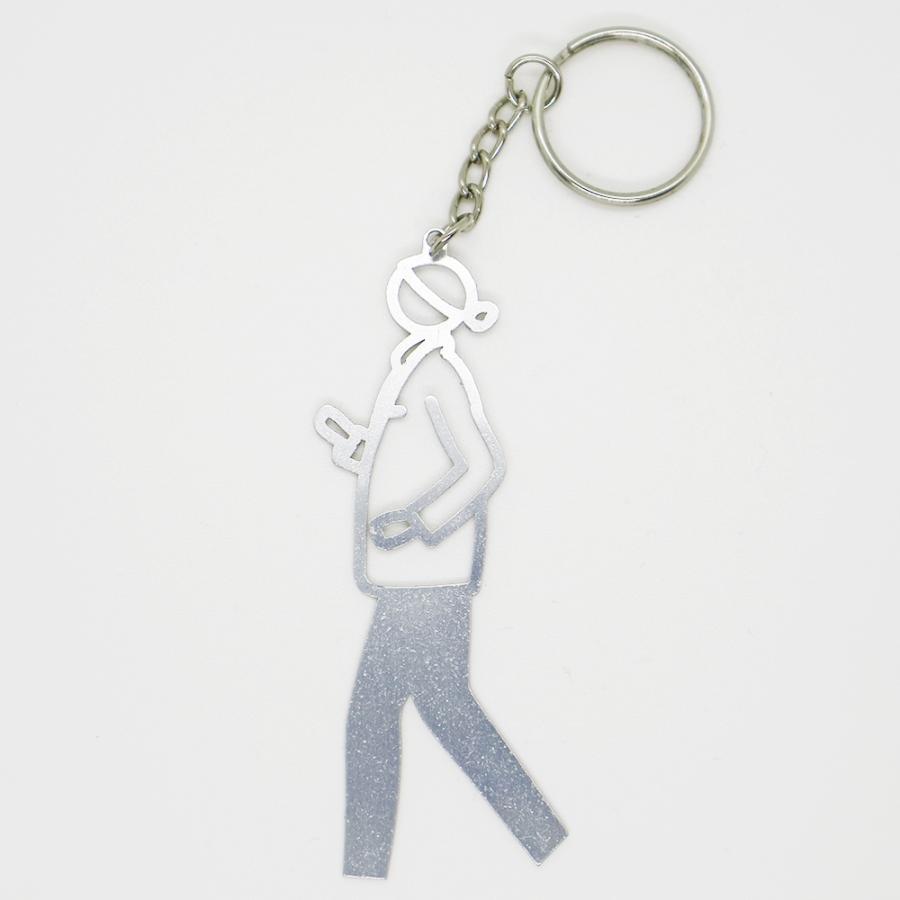 ジュリアン・オピー】Julian Opie PAUL Keyrings - 全6色 メタル