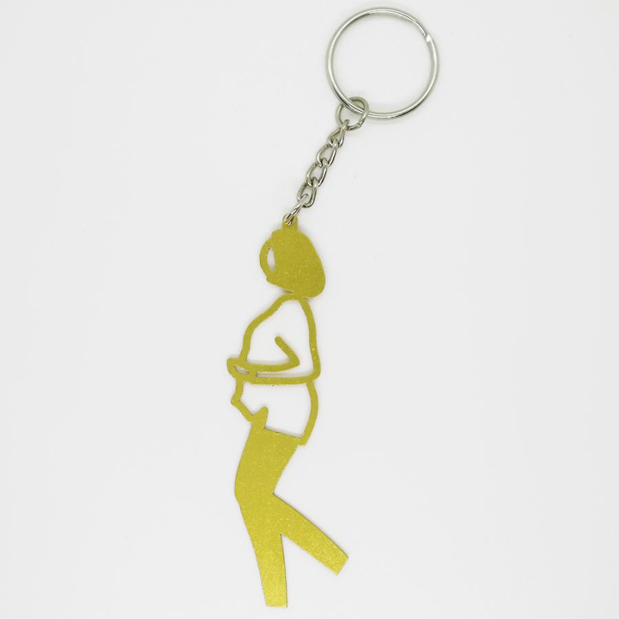 ジュリアン・オピー】Julian Opie YASMIN Keyrings - 全6色 メタル