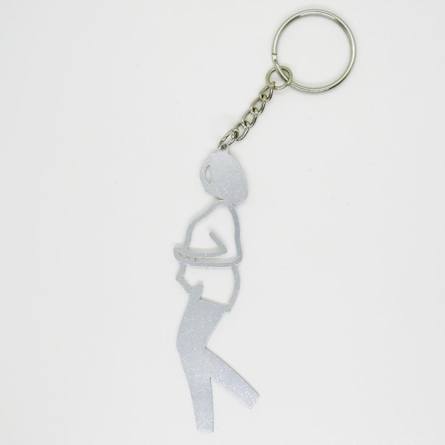 ジュリアン・オピー】Julian Opie YASMIN Keyrings - 全6色 メタル