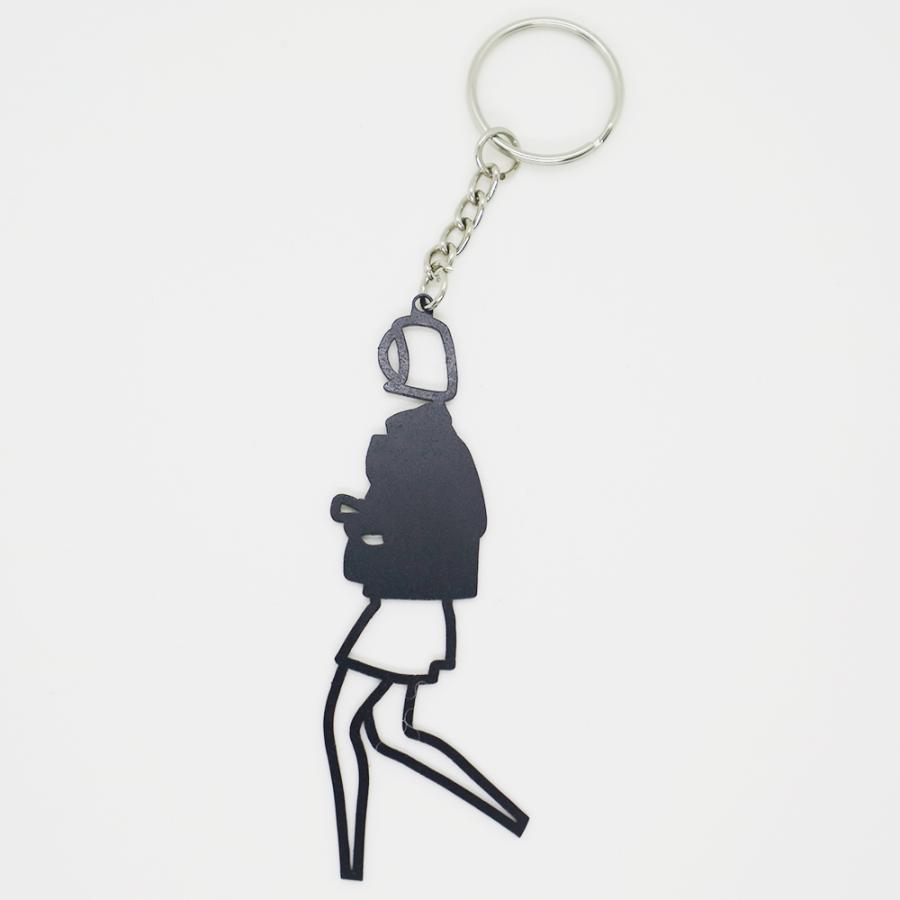 ジュリアン・オピー】Julian Opie ELENA Keyrings - 全6色 メタル