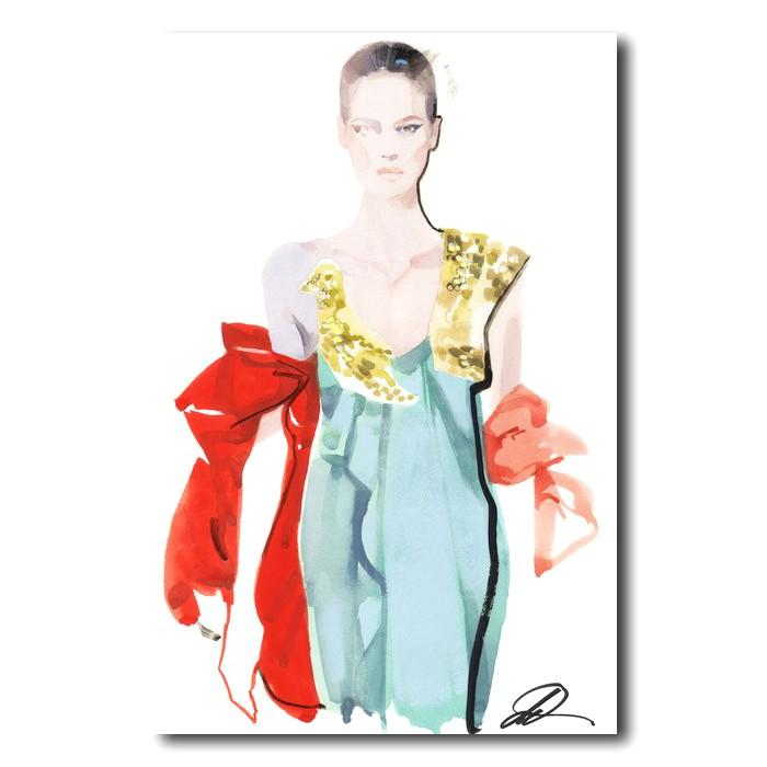 David Downton [Valentino Couture Fall 2018]−デイビッドダウントン額装アートプリント｜g-tsutayabooks