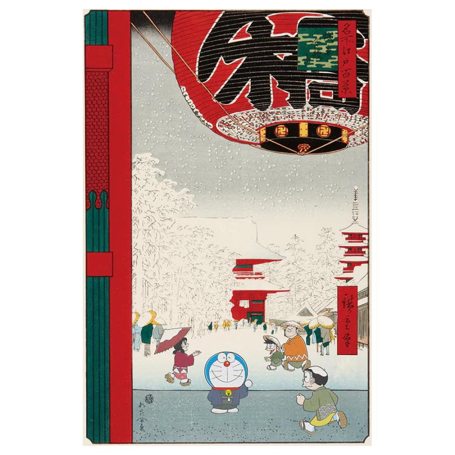 名所江戸百景 浅草金龍山　ドラえもん　版画 ドラえもん浮世絵木版画「名所江戸百景 浅草金龍山」 -の商品詳細 | 蔦