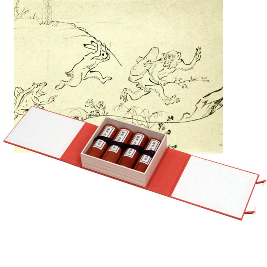 お歳暮 縮小絵巻物 国宝 鳥獣人物戯画 四巻セット 最適な材料 Etnbr Org