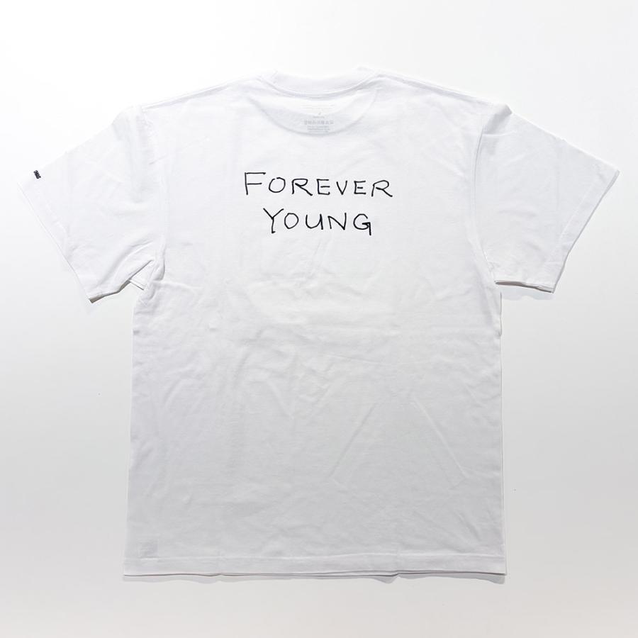WHITE／サイズの選択可】FOREVER YOUNG cast photo s/s tee 白 : 銀座 
