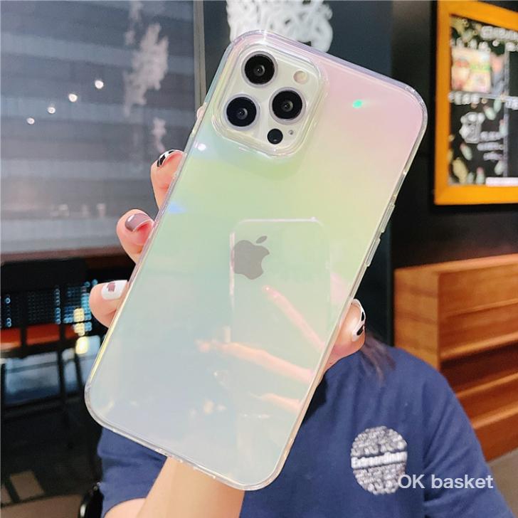 ❤️SALE❤️iPhone14 ケース シンプル オーロラケース クリア iPhone ケース オーロラ iPhone15 14 13Pro 13 12Pro 12 mini