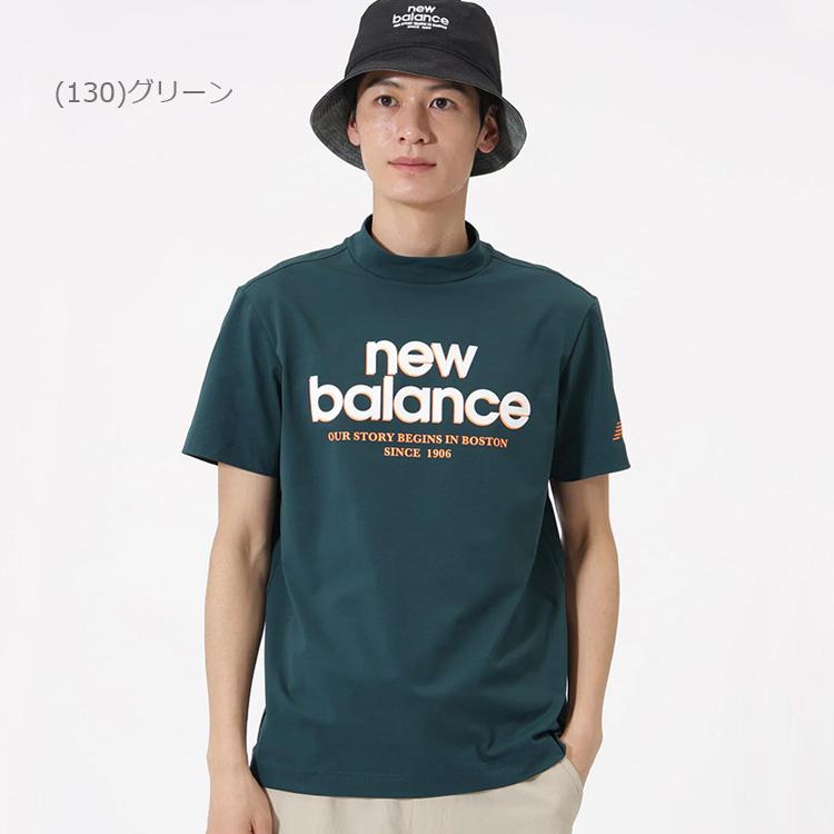 New 6 スパン天竺モックネック半袖シャツ GOLF BALANCE NEW 新品 Balance 半袖モックネックシャツ Golf（ニューバランスゴルフ） メンズウェア