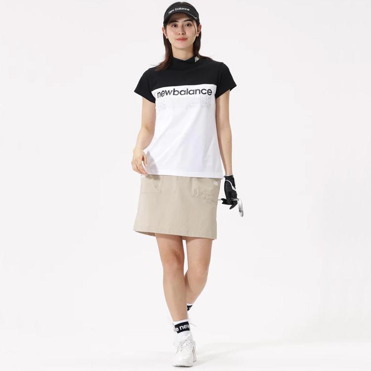 新品ニューバランスゴルフ上下セットアップ　モックネックシャツスカート　XSとS New Balance Golf（ニューバランスゴルフ） 半袖モックネックシャツ