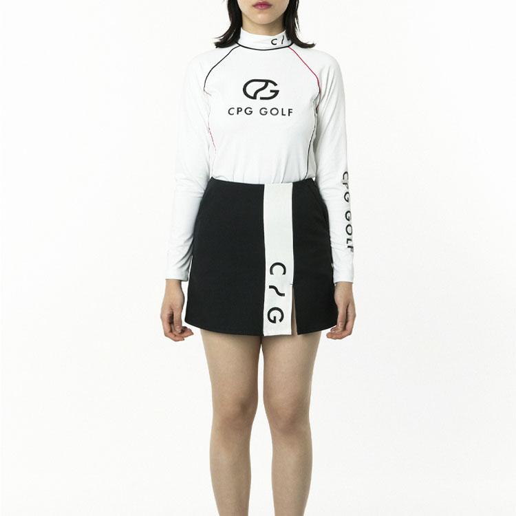 CPG GOLF 【期間限定】 麻混ライン切り替えスコート レディース ゴルフ