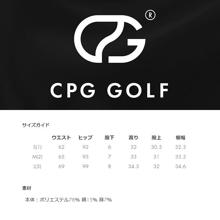 CPG GOLF 【期間限定】 麻混ライン切り替えスコート レディース ゴルフ