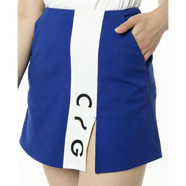 CPG GOLF 【期間限定】 麻混ライン切り替えスコート レディース ゴルフ