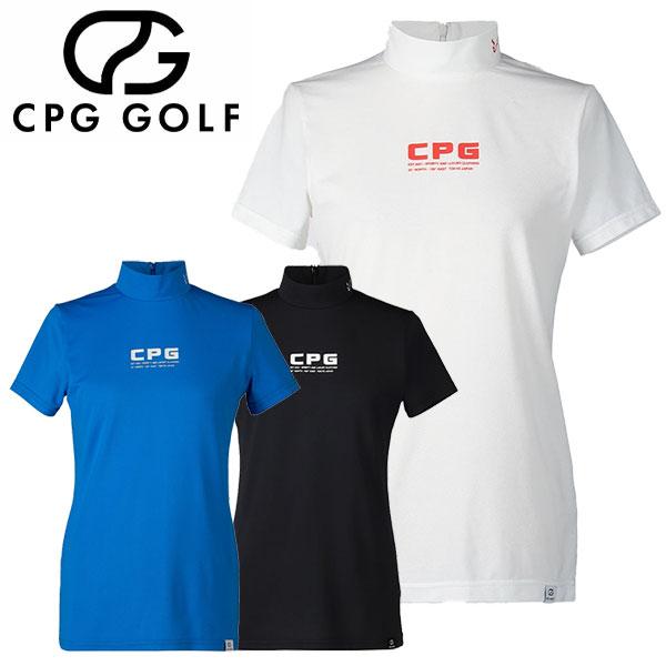 CPG GOLF NEW LOGO MOCK NECK SS NEWロゴ モックネック シャツ レディース 1109-25102 ゴルフウェア 2025モデル CPG GOLF CPG GOLF NEW LOGO MOCK NECK SS NEWロゴ モックネック