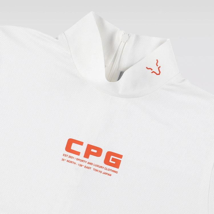 CPG GOLF NEW LOGO MOCK NECK SS NEWロゴ モックネック シャツ レディース 1109-25102 ゴルフウェア 2025モデル CPG GOLF CPG GOLF NEW LOGO MOCK NECK SS NEWロゴ モックネック