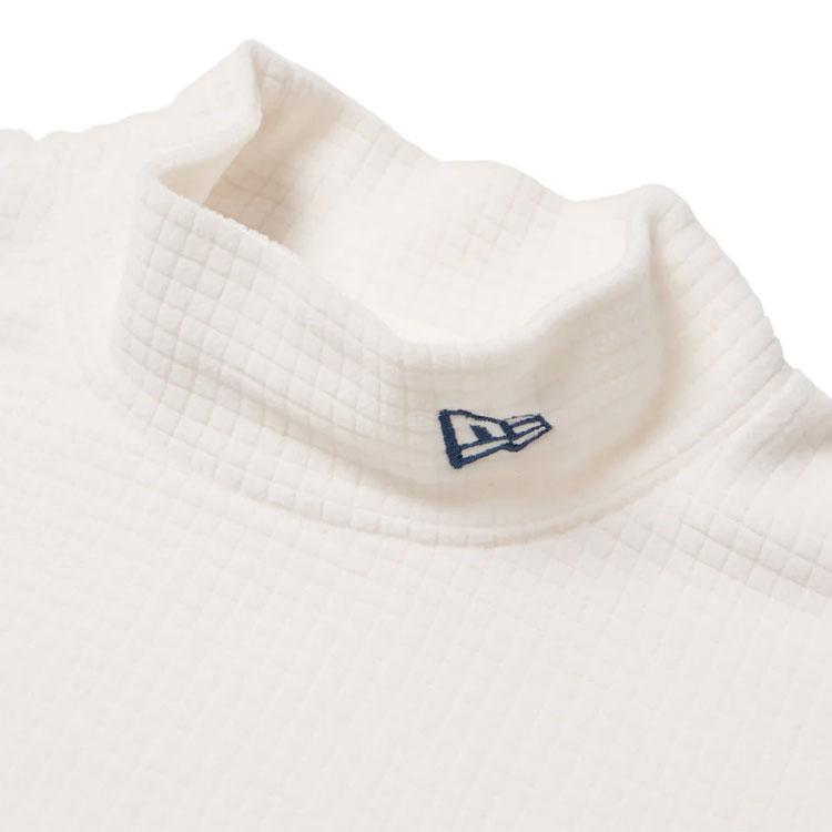 ニューエラ ゴルフ 長袖ハイネック グリッドフリースTシャツ メンズ 2025秋冬 ゴルフウェア 14669871 NEW ERA（ニューエラ） ゴルフ 長袖ハイネック グリッドフリースT
