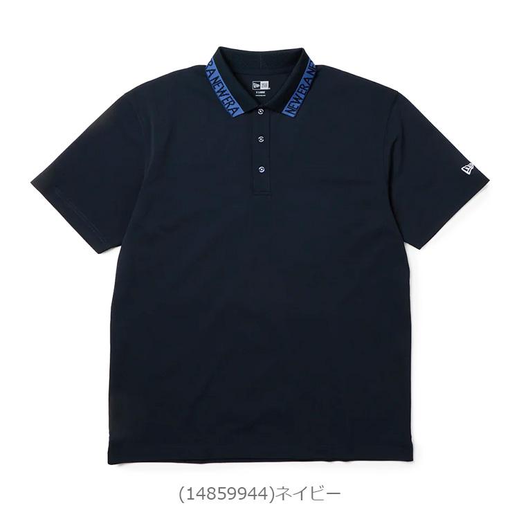 NEW ERA（ニューエラ） ゴルフ 鹿の子 Collar Logo 半袖ポロシャツ