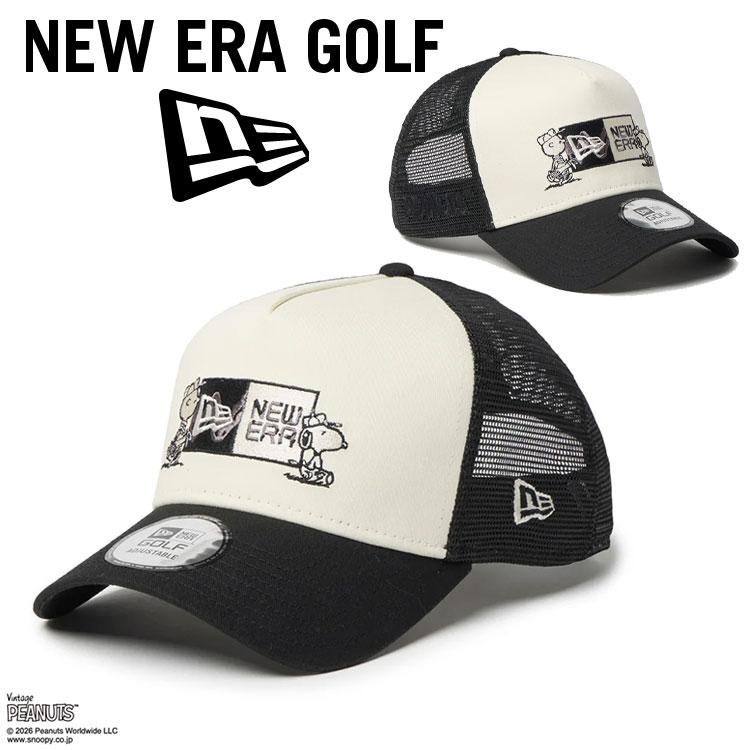 NEW ERA GOLF ピーナッツ　キャップ NEW ERA（ニューエラ） ゴルフ 9FORTY A-Frame トラッカー Vintage