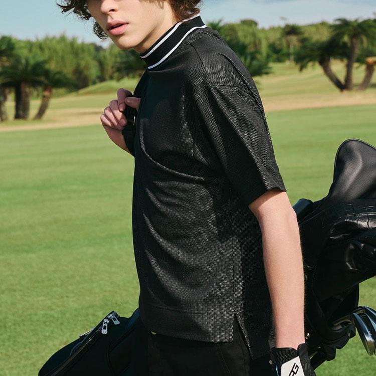CPG GOLF CPG GOLF BIAS LOGO MOCK NECK SS バイアスロゴ モックネック
