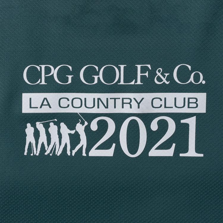 CPG GOLF バックプリント モックネックシャツ 半袖 メンズ 秋冬 ゴルフ