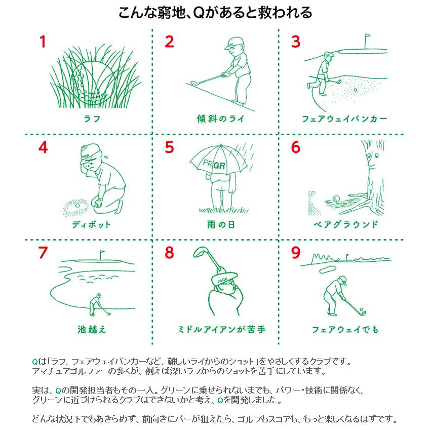 PRGR（プロギア） Q キュー ユーティリティ Q28、Q33 日本正規品