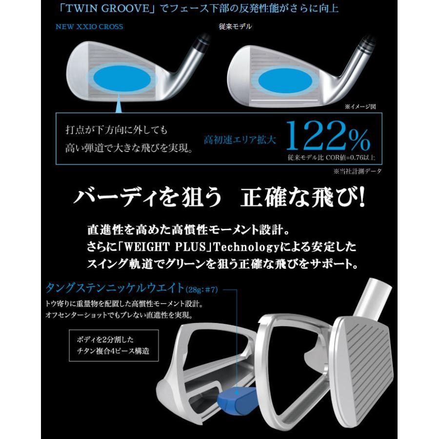 XXIO (期間限定) ダンロップ ゼクシオ クロス アイアン 7本セット N.S.